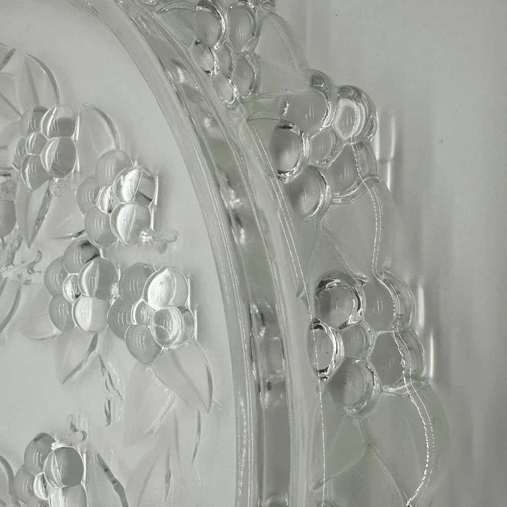 Vintage Mikasa Crystal Carmen‎ Walther Glass Serving Cake Platter